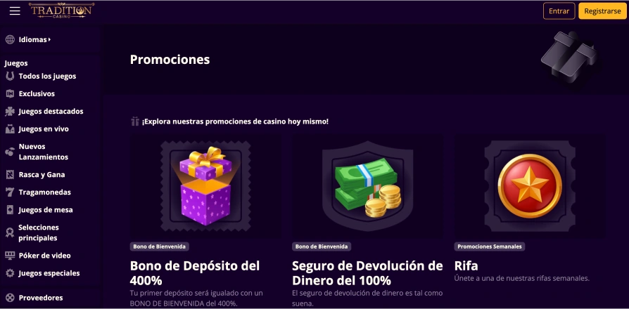 El casino Tradition casino